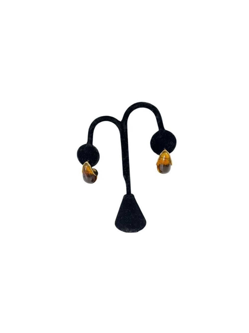 Women's Unbranded Brown Gold Teardrop Earrings One Size